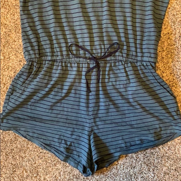 Urban Outfitters BDG Blue Striped Romper - Picture 4 of 5